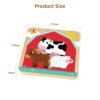 Children's Wooden Puzzle Toy Creative Multi-layer Farm Animal Puzzle Toy