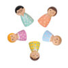 Happy Family Doll Toy Wooden Doll Family Educational Funny Toys