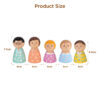 Happy Family Doll Toy Wooden Doll Family Educational Funny Toys