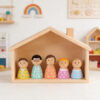 Happy Family Doll Toy Wooden Doll Family Educational Funny Toys