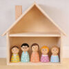 Happy Family Doll Toy Wooden Doll Family Educational Funny Toys