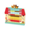 Two-Storey Wooden Cottage & Ranch Barn Toys Color Sorting Educational Game for Children