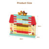 Two-Storey Wooden Cottage & Ranch Barn Toys Color Sorting Educational Game for Children