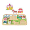 Wooden castle 3D puzzle Educational Montessori matching game learning toys
