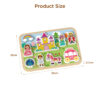 Wooden castle 3D puzzle Educational Montessori matching game learning toys