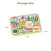Wooden castle 3D puzzle Educational Montessori matching game learning toys