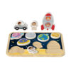 Wooden space 3D puzzle Montessori children's multi-shaped puzzle Animal matching game toys