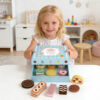 Wooden children's afternoon tea children's dessert set to exercise social skills family interactive toys