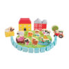 Wooden Farm Building Blocks Set Toy Children's Puzzle Building Blocks Stacking Exercise Fine Motor and Imagination