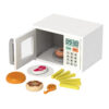 Wooden microwave oven kitchenware set, role-playing children's house dessert baking, fun educational toys