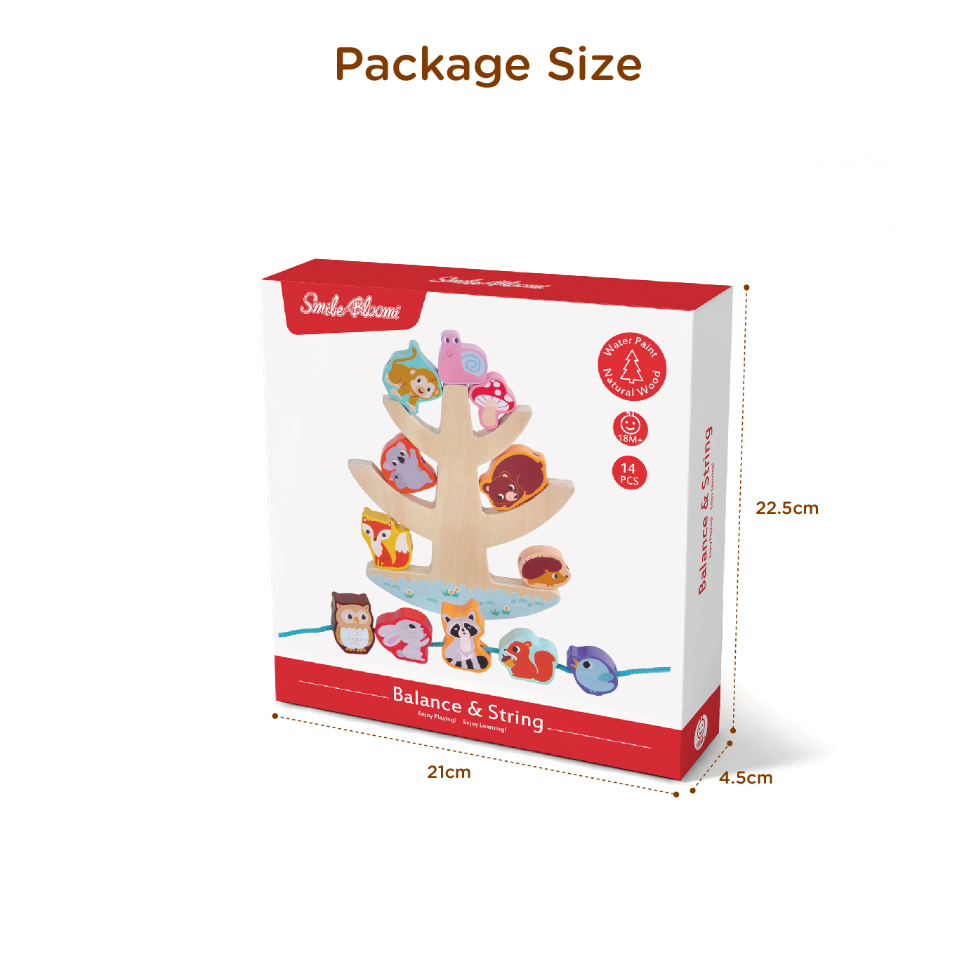 Wooden balance building blocks , animal beaded building blocks and balance toys, educational toys, children's gifts - Image 5