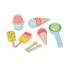 Children's wooden pretend play popsicle toy ice cream cone