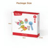 Children's wooden pretend play popsicle toy ice cream cone