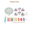 Children’s role play toys wooden birthday cake afternoon tea dessert