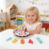 Children’s role play toys wooden birthday cake afternoon tea dessert