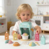 Children's Wooden Ice Cream Machine Toy Montessori Pre-school Toy Kitchen Food Set