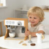 wooden Espresso Coffee Machine Play Set  Educational Wooden Toys