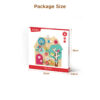 Wooden activity busy board sensory beaded wire maze animal and gear building blocks children's educational toys