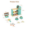 Wooden Coffee Machine Toy Set Role Playing Afternoon Tea Cake Coffee Educational Toy
