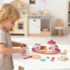Wooden Afternoon Tea Dessert Set Children's Toy Educational Role Play Tea Party Set