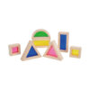 Wooden Acrylic Building Blocks Montessori Children's Wooden Geometric Shapes Educational Toys Fine Motor Skills and Sensory Development