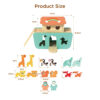 Hot Selling Toy Noah's Ark Game Animal Montessori Wooden Shape Classification Children's Learning Puzzle Toy