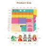 50PCS Castle Block | Wood Assembling Children Stacking Blocks Set | Building Toys for Creative Play