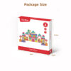 50PCS Castle Block | Wood Assembling Children Stacking Blocks Set | Building Toys for Creative Play