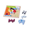 Wooden animal stacking rack creative stacking building block puzzle early education educational toys