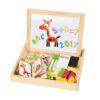 Children's educational toys magnetic wooden puzzle drawing board magnetic animals multifunctional double-sided drawing board