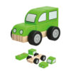 Wooden building block car Montessori educational toys Small stacking blocks DIY children's wooden car toys