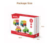 Wooden building block car Montessori educational toys Small stacking blocks DIY children's wooden car toys
