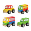 Wooden building block car Montessori educational toys Small stacking blocks DIY children's wooden car toys