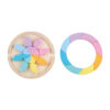 Wooden rainbow puzzle tray Children's early education stacking games Wooden mandala puzzle