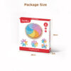 Wooden rainbow puzzle tray Children's early education stacking games Wooden mandala puzzle