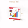 Colors Wood Stick Toy for Kids Learning Math, square Wood Sticks, Wood Craft and Art