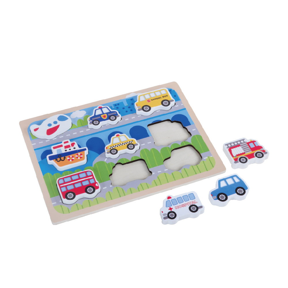 3D vehicle puzzles for children, Montessori early childhood puzzles, baby toys - Image 2