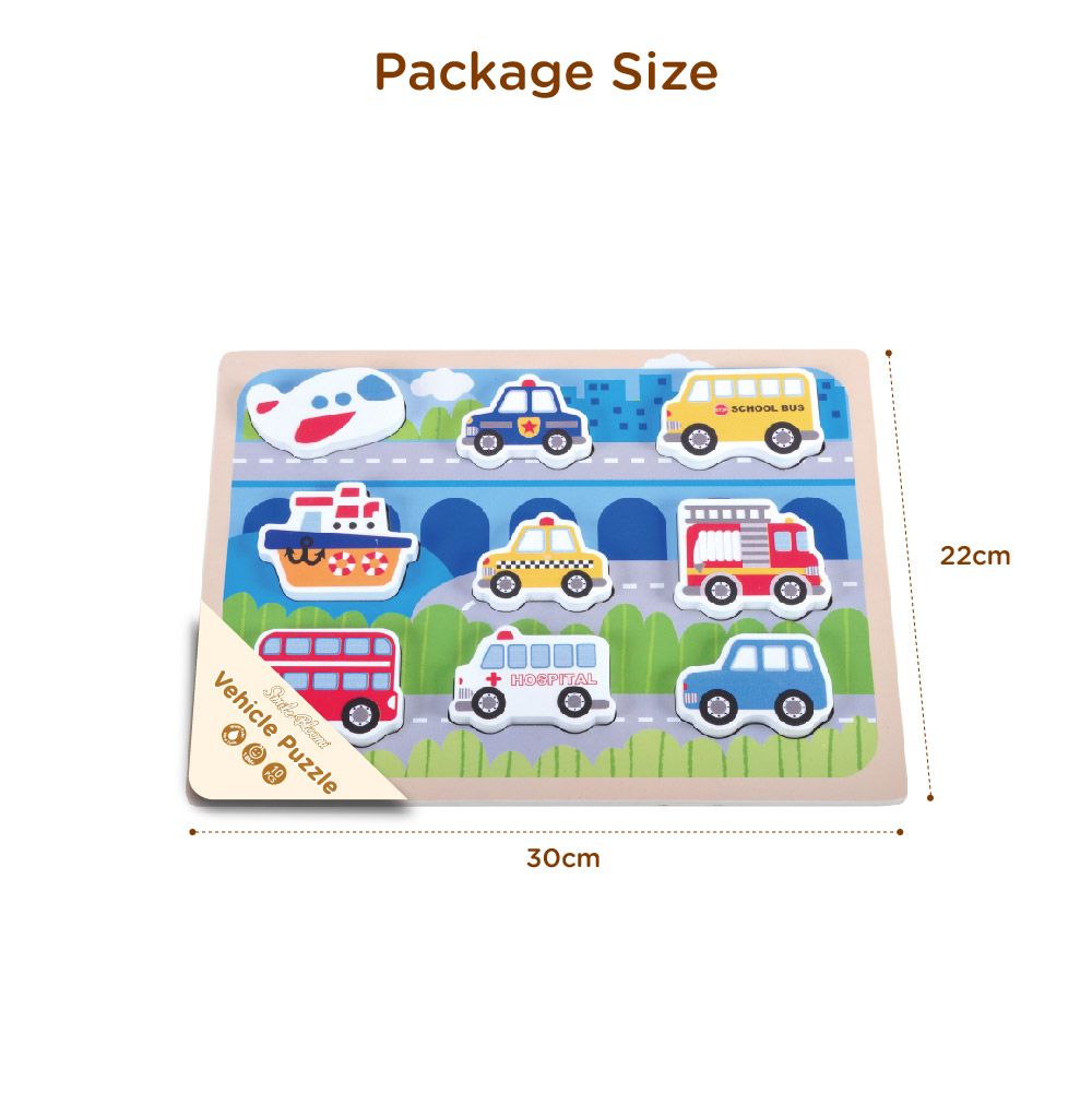 3D vehicle puzzles for children, Montessori early childhood puzzles, baby toys - Image 3