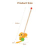 Wooden squirrel push rod toys, children's educational push and pull walking toys, develop motor skills