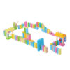 100 pieces domino building blocks educational wooden toy domino set