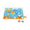 Toddler toys wooden sea creatures marine life puzzle