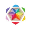 Children's Montessori rainbow wooden puzzle toys Wooden mandala puzzle children's educational games imagination training