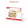 Multifunctional wooden double-sided magnet drawing board magnetic toy, letter shape preschool education toy