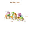 Wooden Building Blocks Train Toy Sorting and Stacking Game Early Education Toy