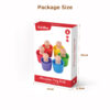 Color Sorting Classification Cup Wooden Peg Dolls in Cups Preschool Learning Education Fine Motor Skill Toy for Toddler
