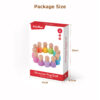 Wooden Rainbow Building Block Set Educational Peg Doll Toy with Color Sorting Game