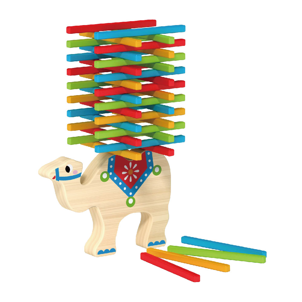 Children's educational toys camel wooden balance game