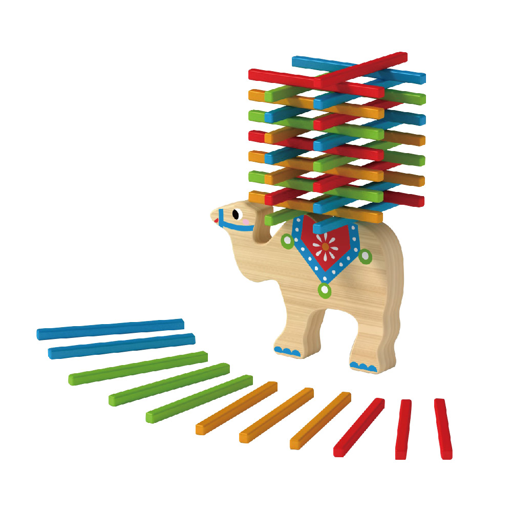 Children's educational toys camel wooden balance game - Image 2