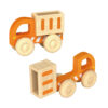 Wooden vehicle toys, educational children's cognitive cars, suitable for children's animal early education toys