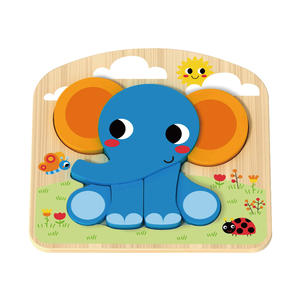 Wooden 3D puzzles, cartoon animals, children's cognitive puzzles Baby educational toys games - Image 3